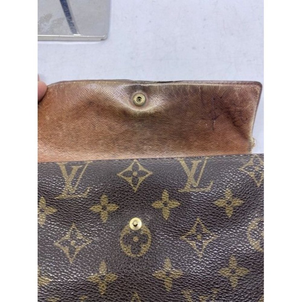 Louis Vuitton Brown Sarah De Large Canvas Travel M10988 Wallet - Picture 9 of 11